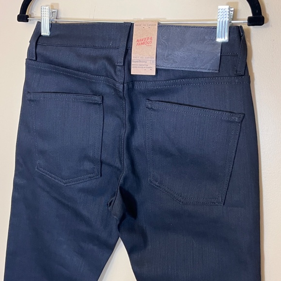 Naked & Famous Super Skinny Power Stretch Jeans - Men's Size 30 - Black - Picture 4 of 12